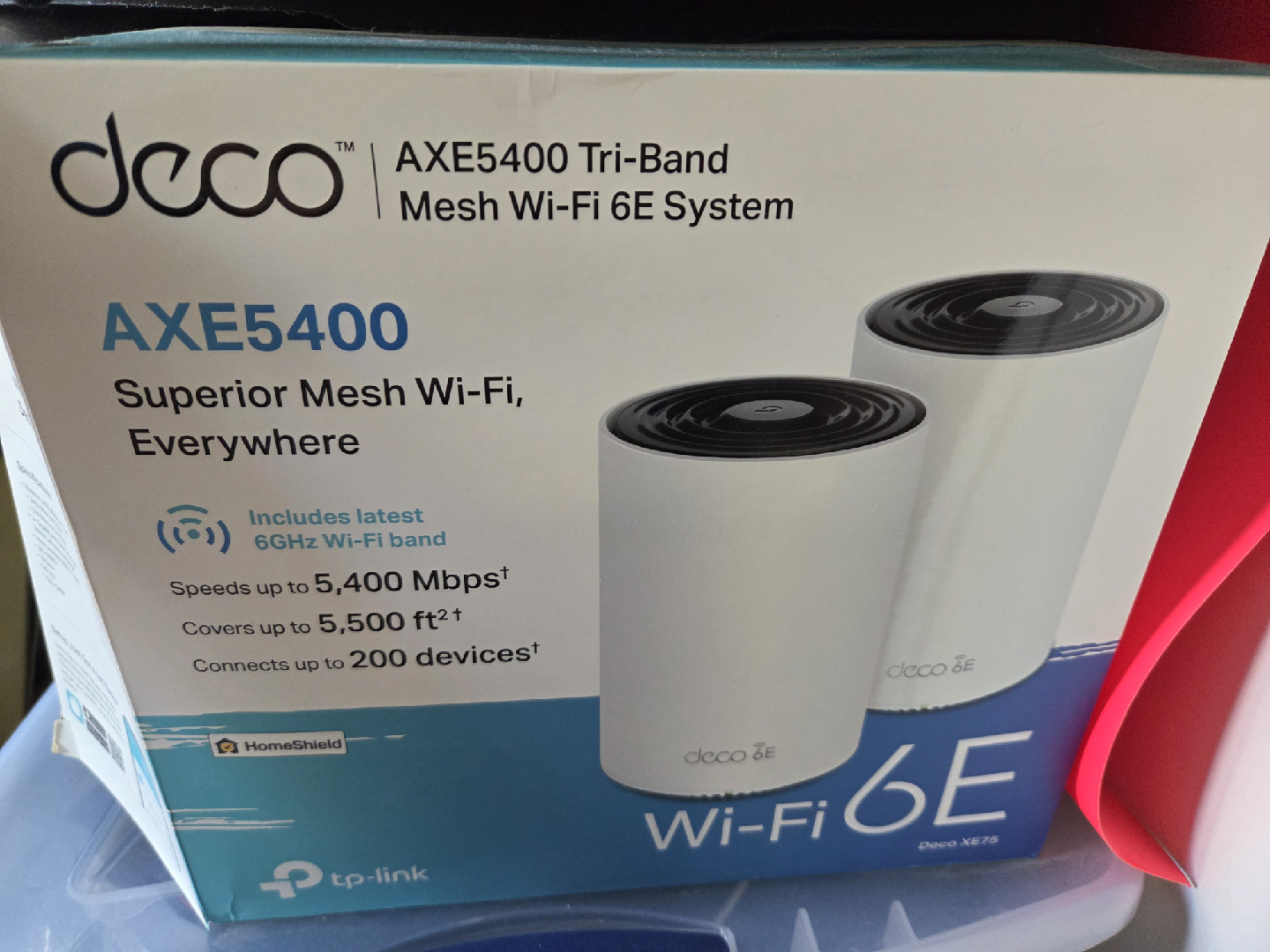 TP-Link Deco AXE5400 Tri-Band Mesh Wi-Fi 6E System