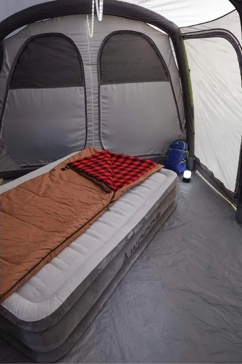 Brand New Double-High Queen Air Mattress, Built-In 120V Pump image indicator(5)