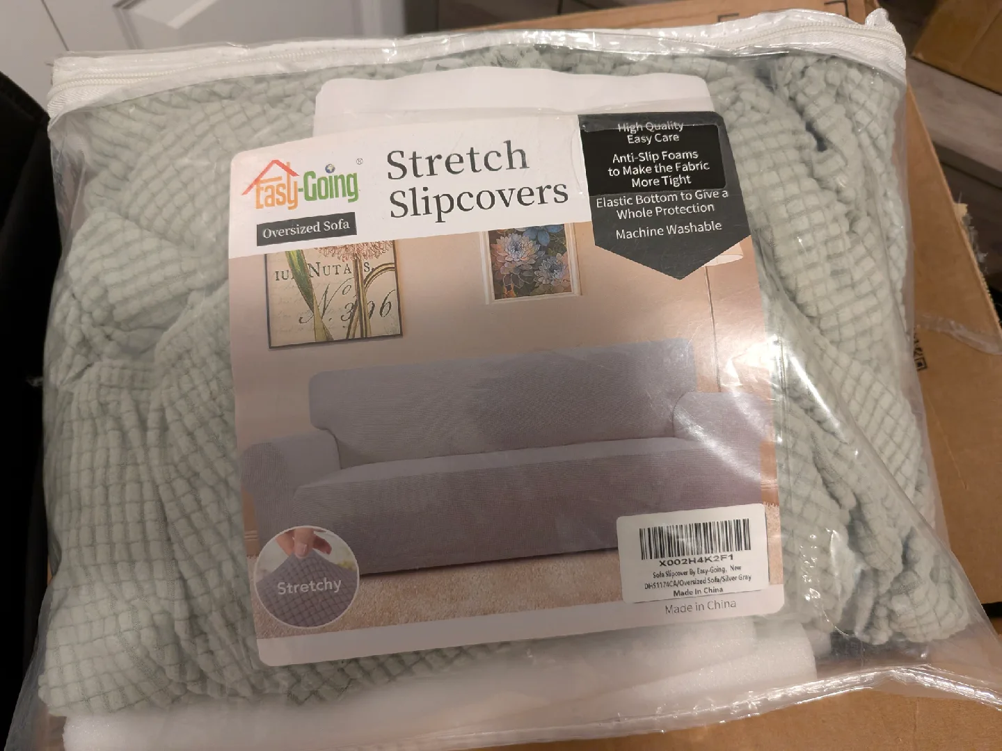 Easy-Going Oversized Sofa Stretch Slipcover - New thumbnail