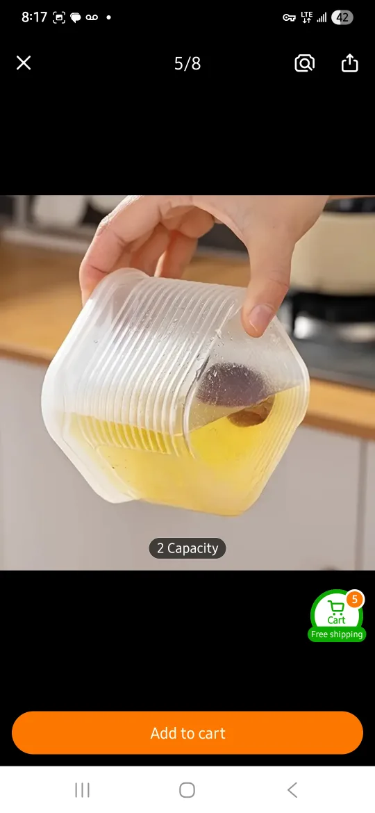 NEW 7 pc Food Storage Container Set image indicator(4)