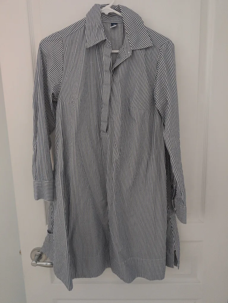 Old Navy Striped Shirt Dress - Size XS thumbnail