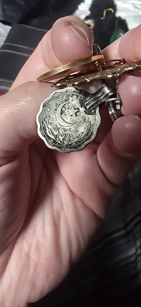 Vintage Pakistan Coin Brooch