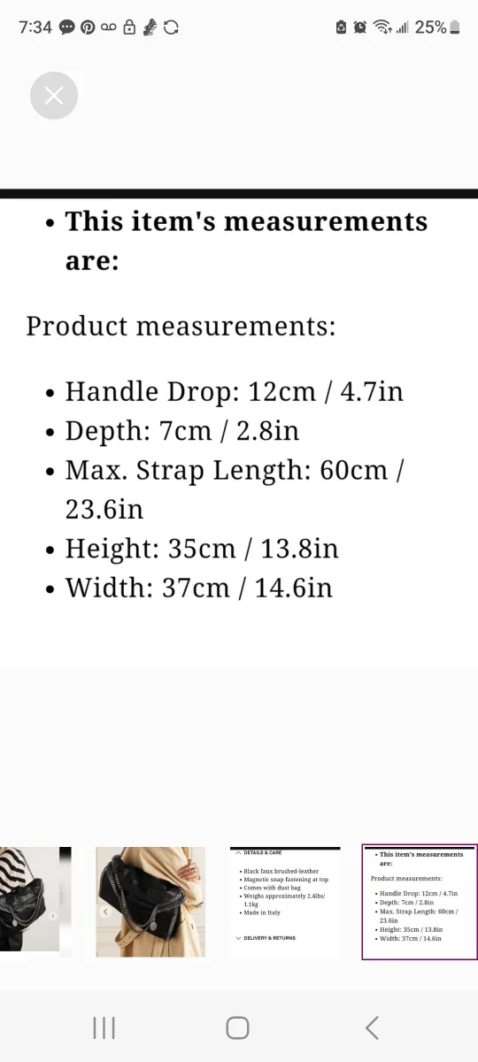 Stella McCartney Black Falabella Bag image indicator(8)