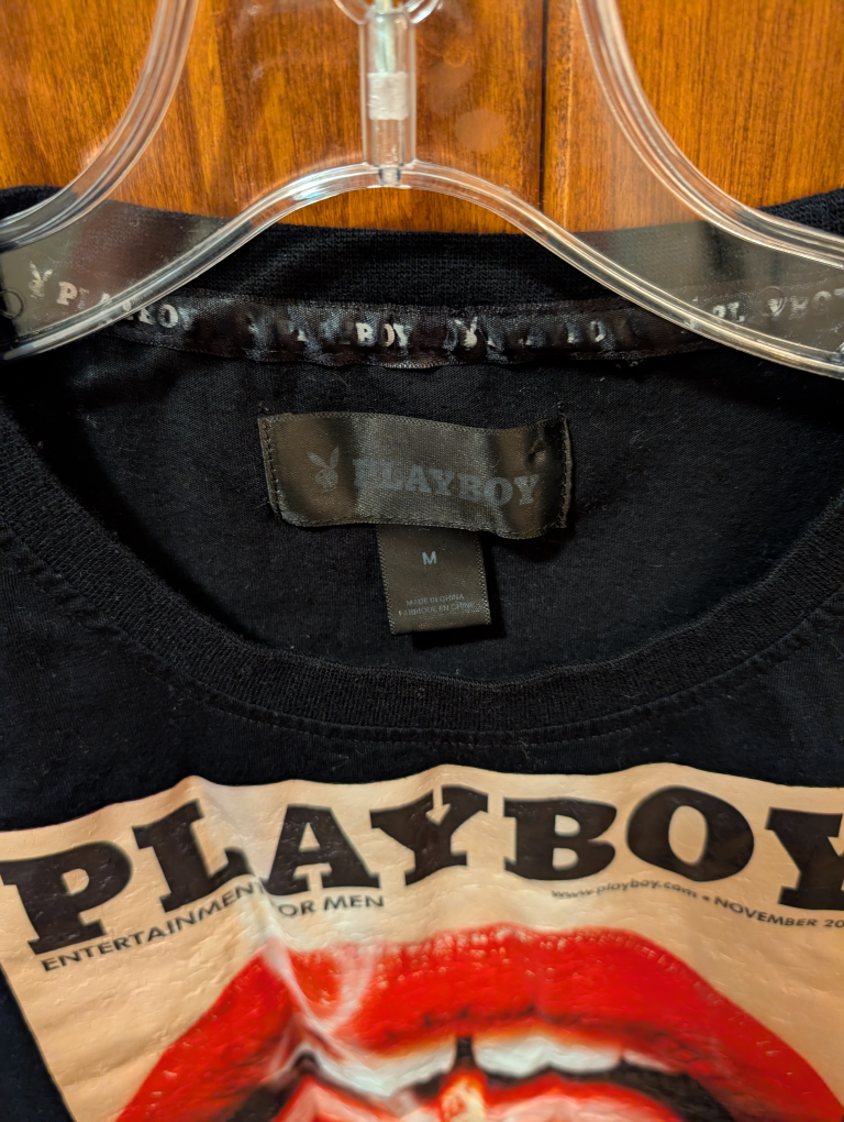 Playboy Black Crop Top - Size M - photo 3