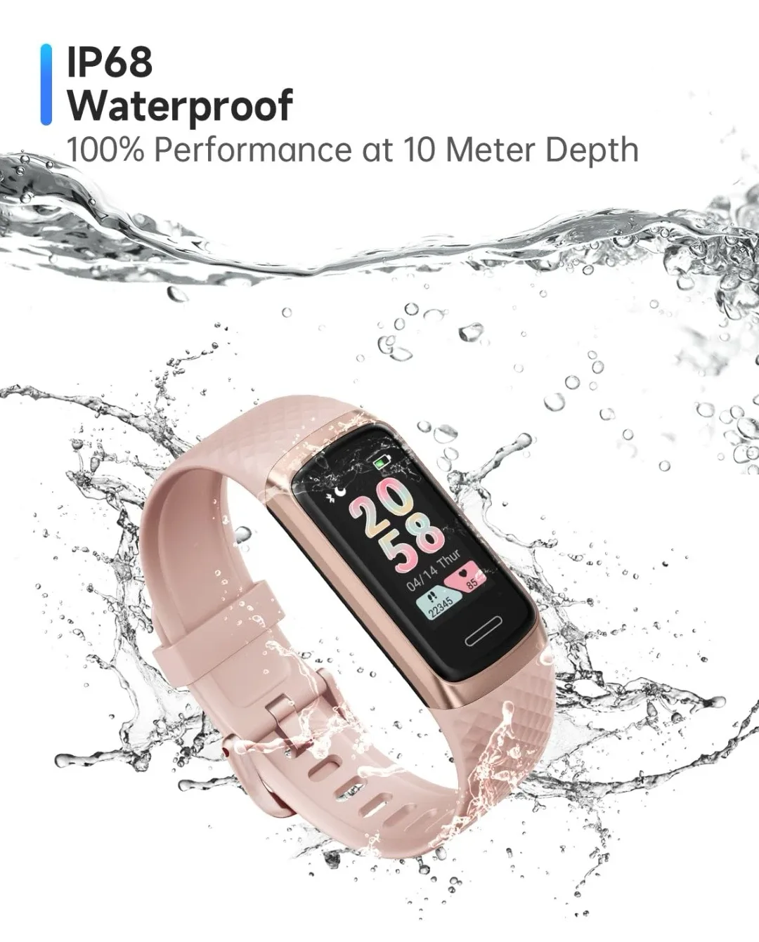 TOOBUR Fitness Tracker Watch - black image indicator(6)