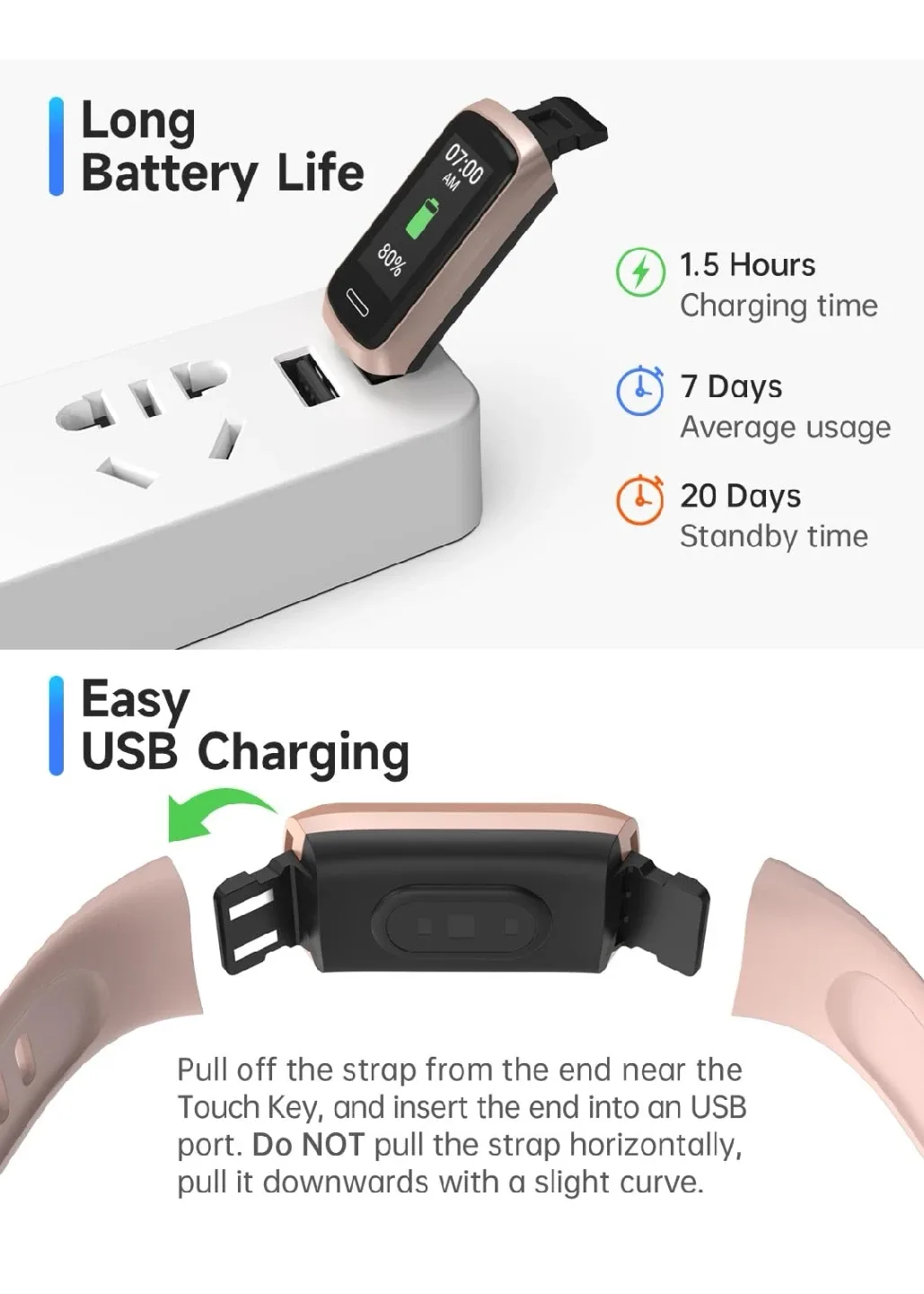 TOOBUR Fitness Tracker Watch - black image indicator(7)