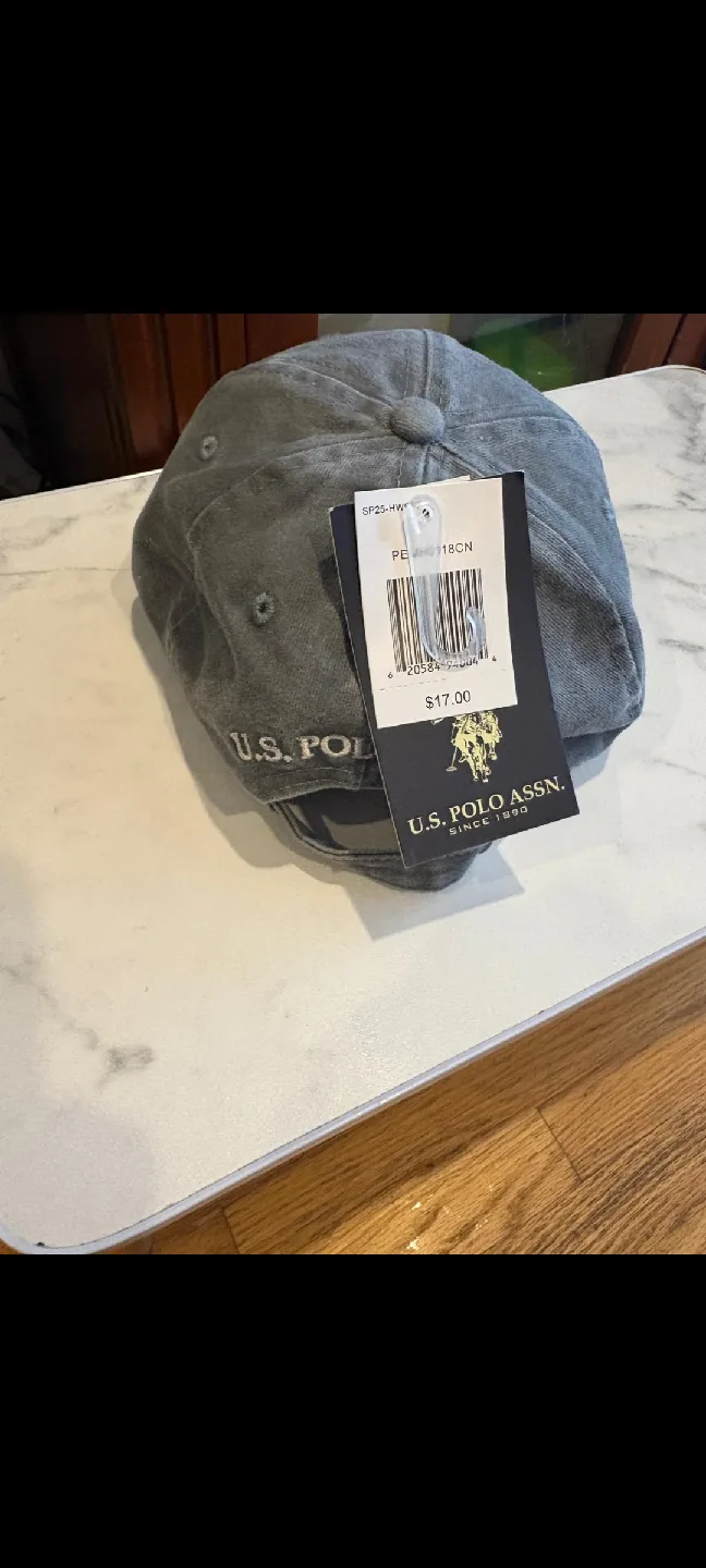 New U.S. Polo Assn. Grey Baseball Cap image indicator(2)