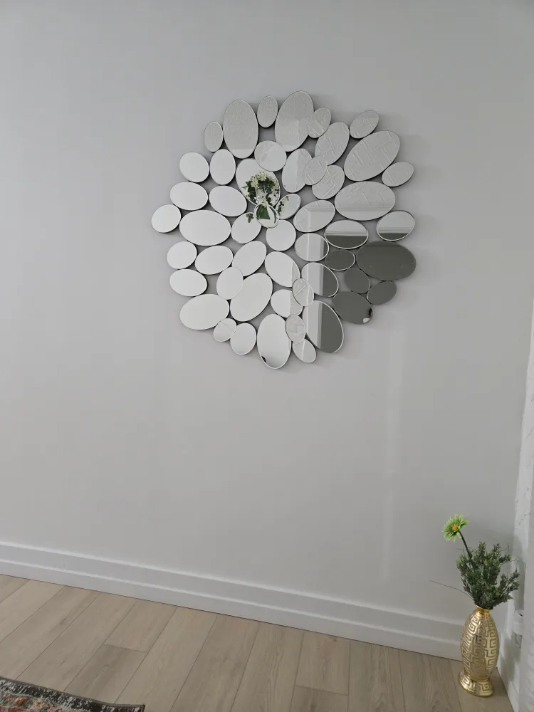 Wall Mirror with Pebble Design image indicator(3)