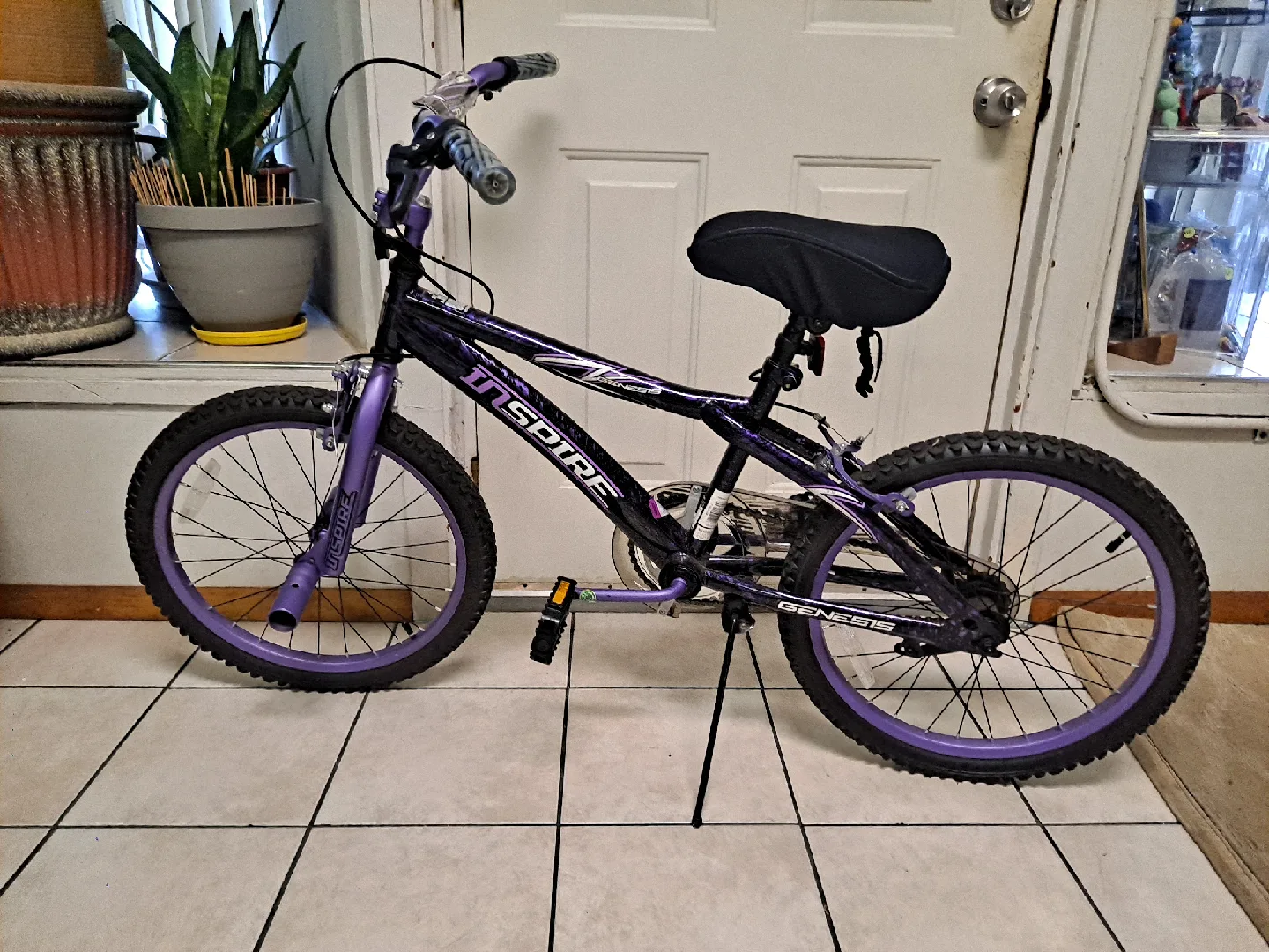 Genesis Inspire 20" Kids Bike - Purple/Black thumbnail