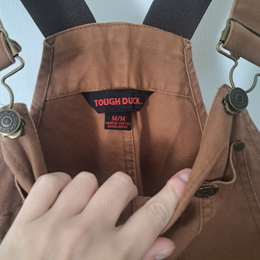 Tough Duck Brown Overalls - Size M - photo 3