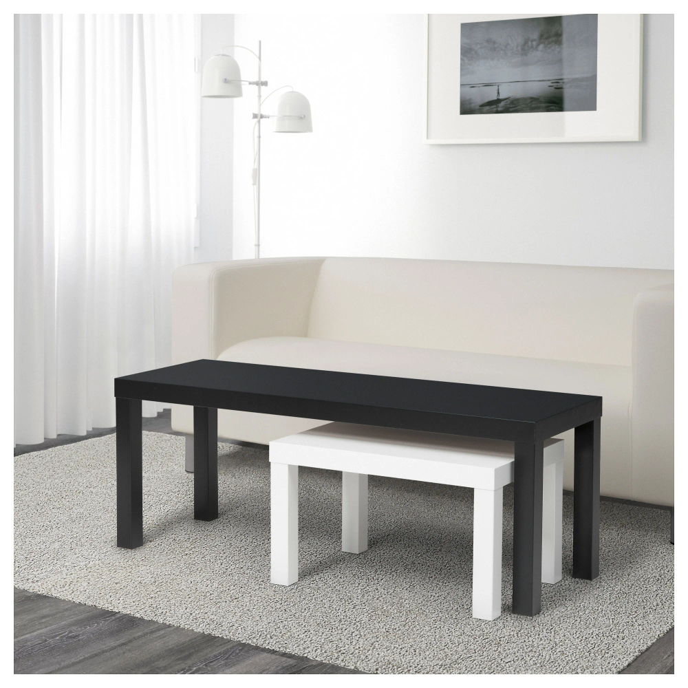 IKEA LACK Nesting Tables - Black & White (Disassembled)