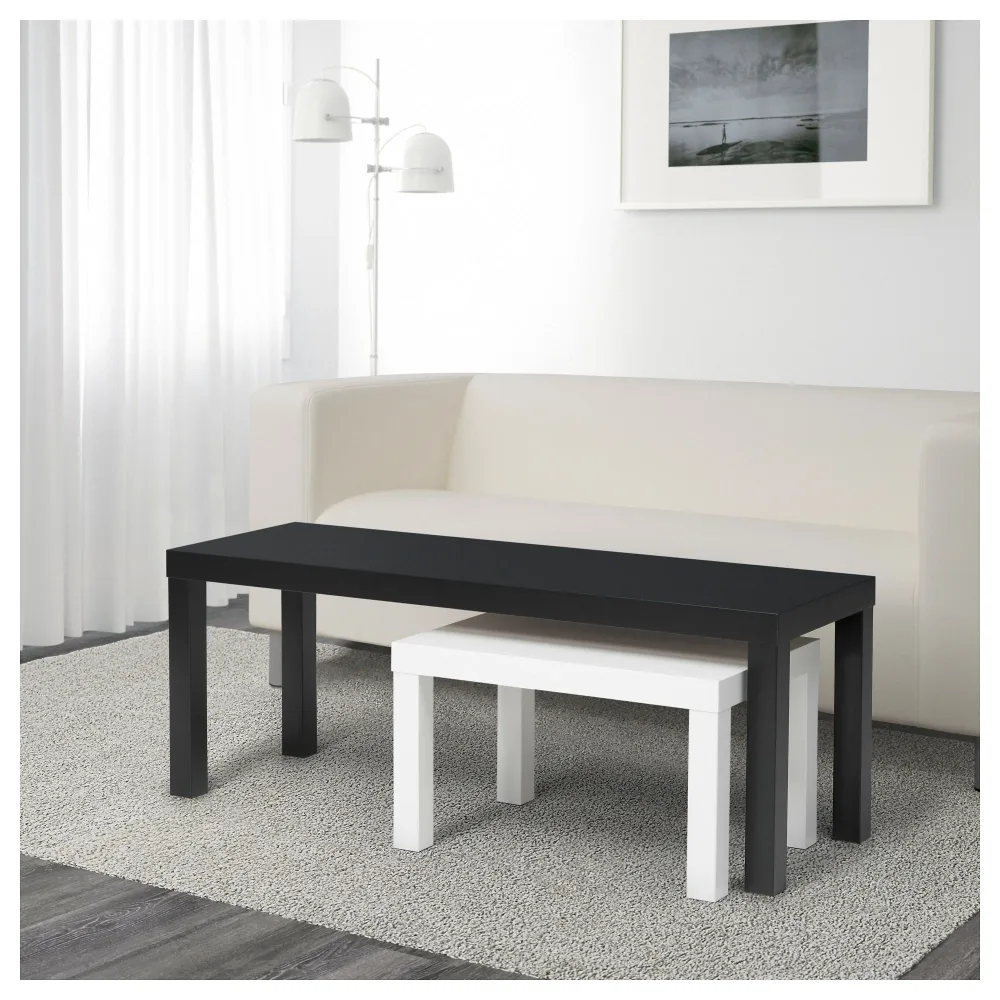 IKEA LACK Nesting Tables - Black & White (Disassembled) thumbnail