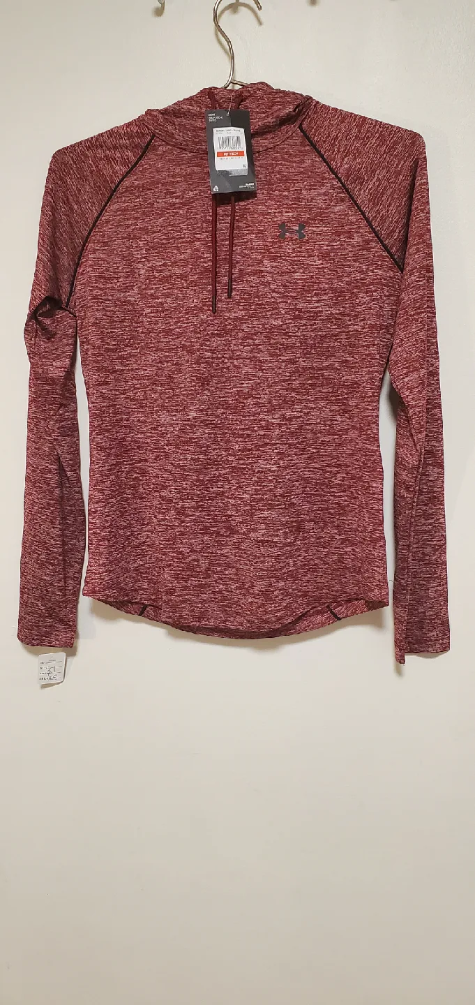 Under Armour Women's Heathered Maroon Hoodie image indicator(2)