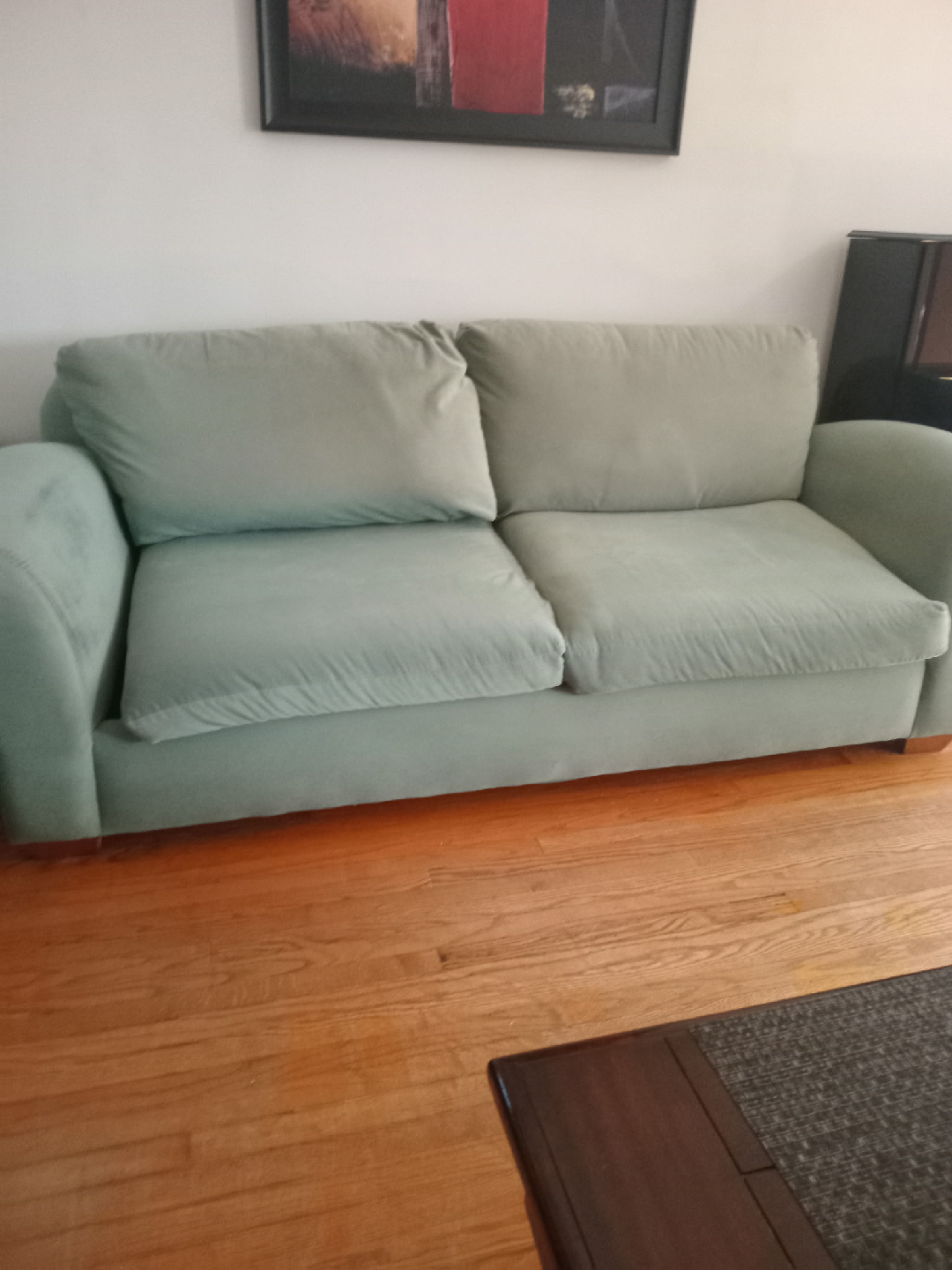 Light green sofa 🏠By Dufferin and Eglinton