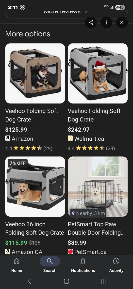 Veehoo 30 inch Folding Soft Dog Crate image indicator(5)