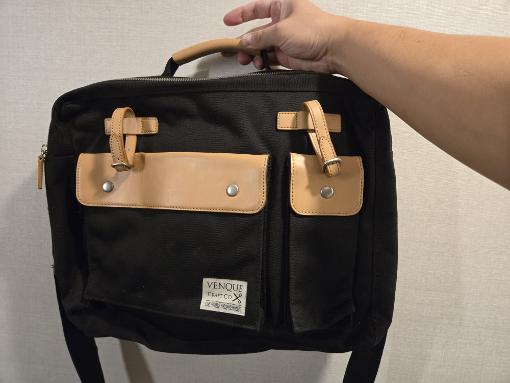 VENQUE Craft Co. Black Briefcase