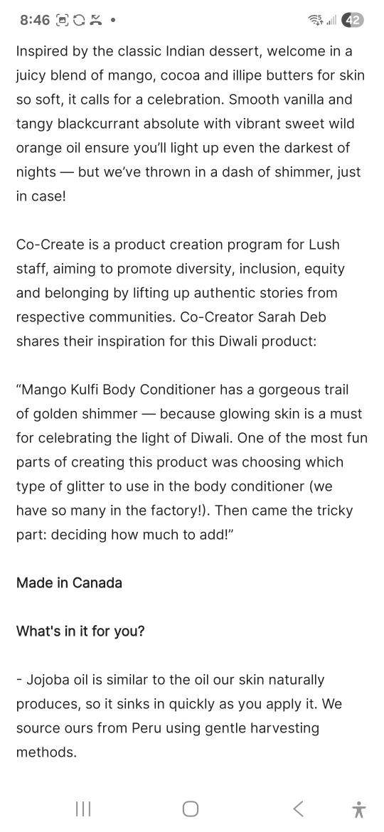 Lush Mango Kulfi Body Conditioner - photo 2