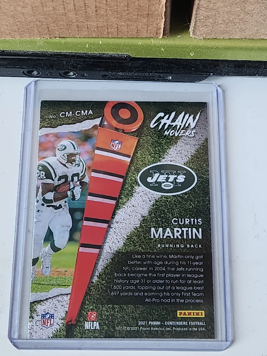 Curtis Martin NY Jets Football Card image indicator(2)