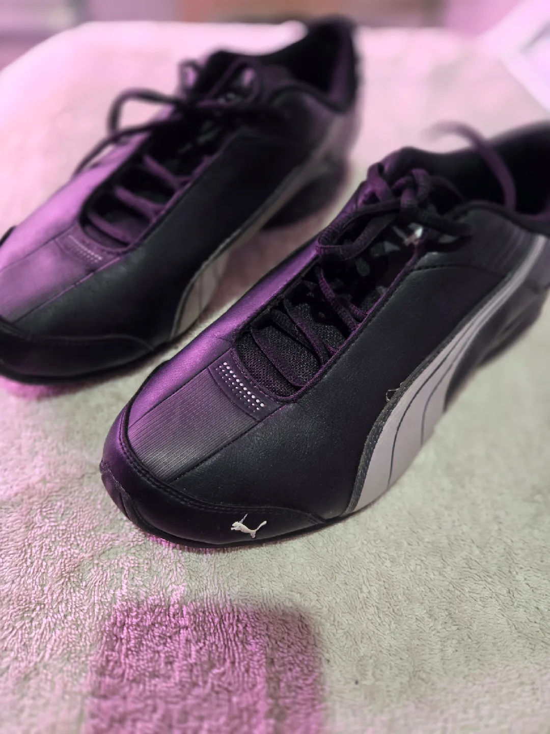 Puma Black Leather Sneakers image indicator(4)