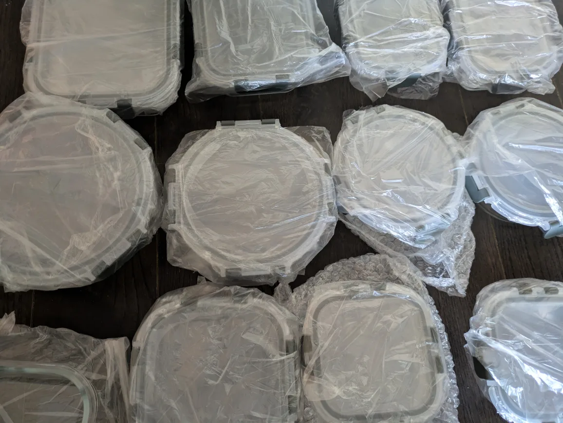 brand new 12 pack glass food storage containers awt image indicator(9)