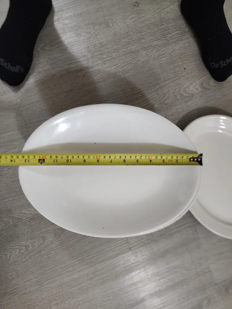 White Dinner Plates 13 Pcs image indicator(2)