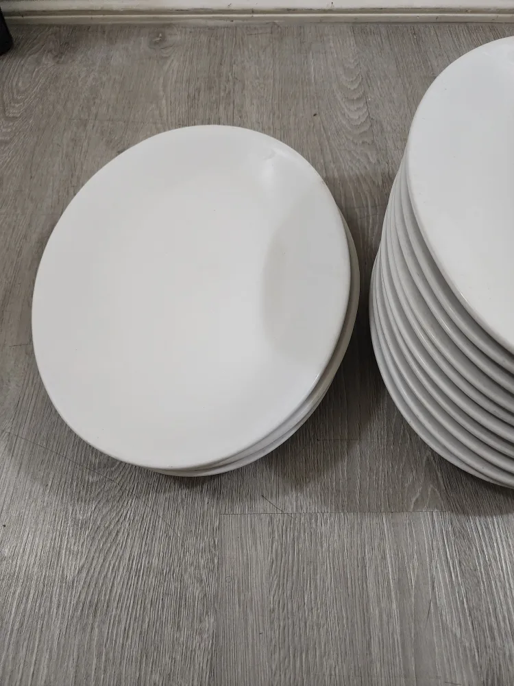 White Dinner Plates 13 Pcs image indicator(5)