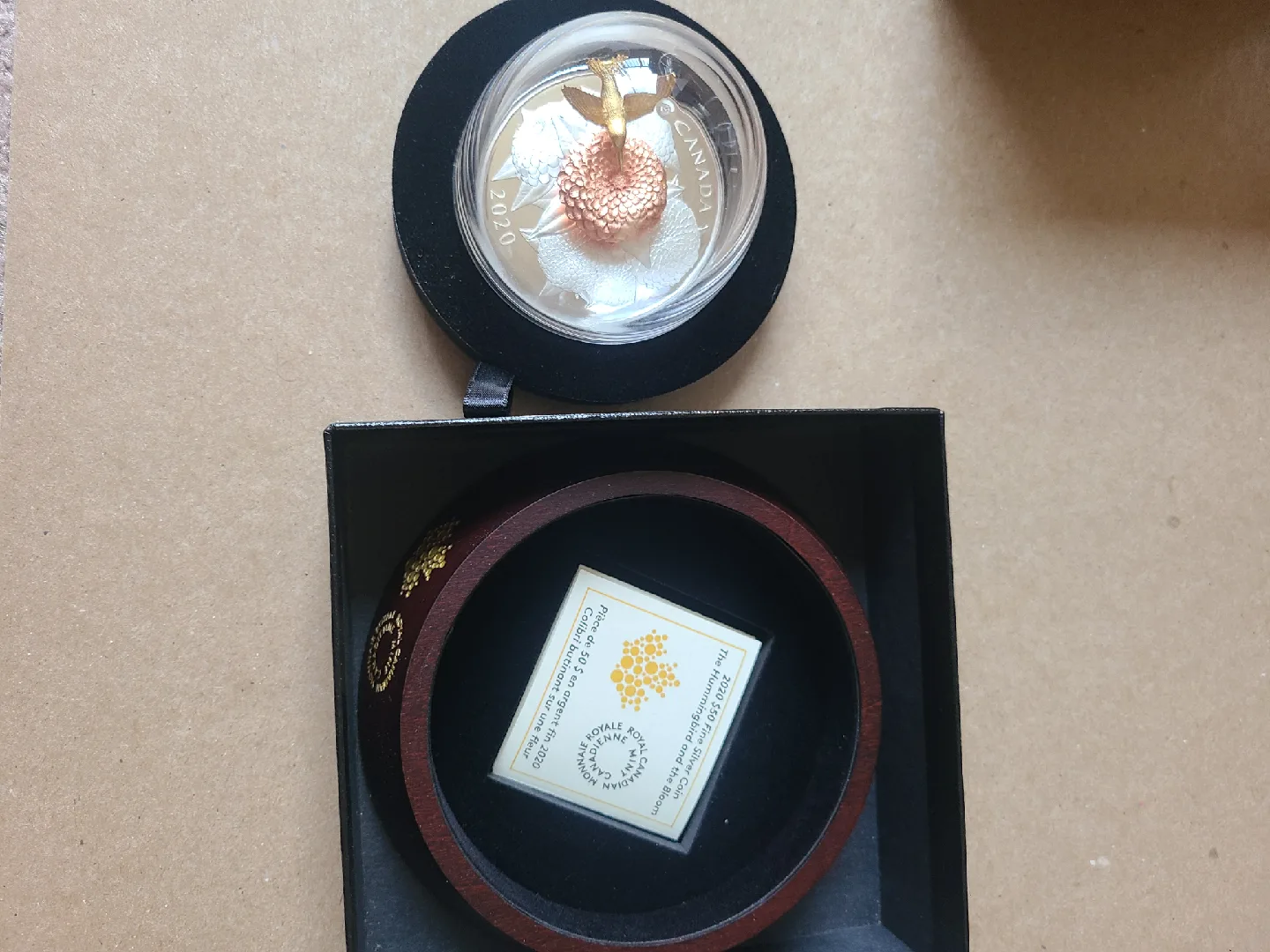 The Hummingbird and the Bloom 5oz Pure Silver Coin image indicator(2)