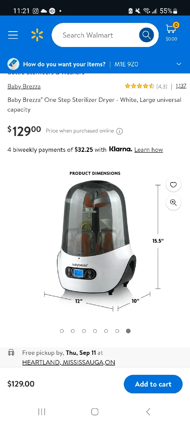 Baby Brezza One Step Sterilizer Dryer thumbnail