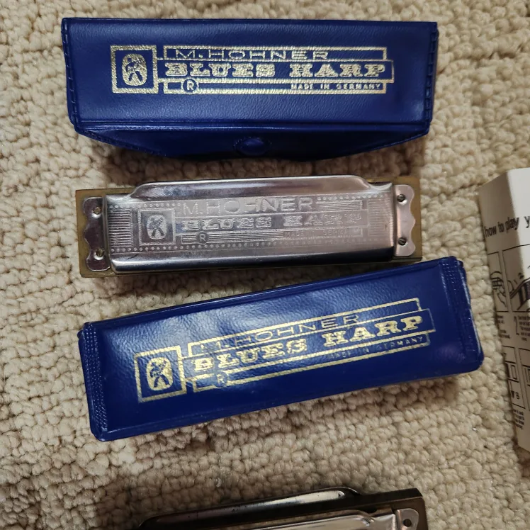 Hohner Blues Harp Harmonica Set G &C image indicator(2)