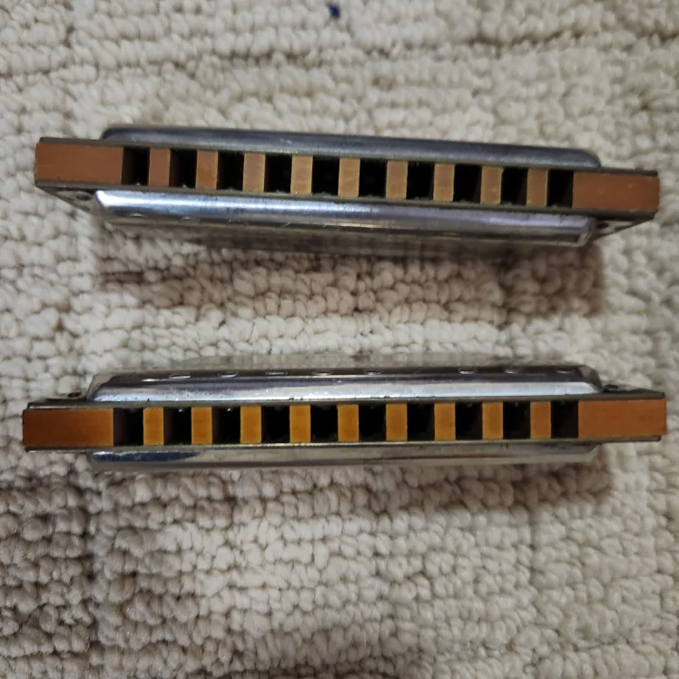 Hohner Blues Harp Harmonica Set G &C image indicator(3)