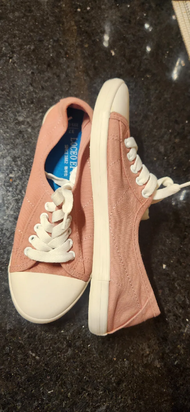 Loceo Eport Pink Canvas Sneakers - Size 7 image indicator(3)