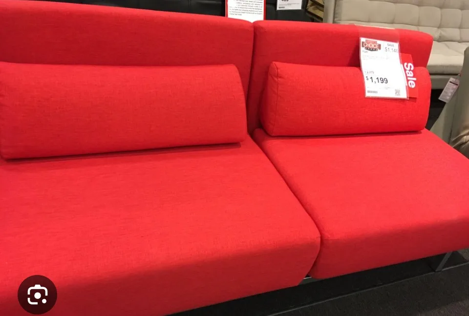 Red Convertible Sofa Bed image indicator(3)