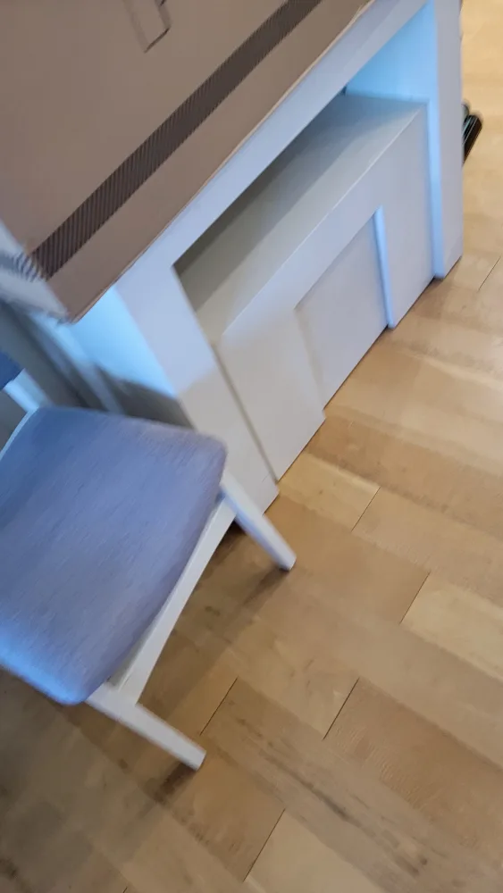 Pair of Gray Upholstered Dining Chairs image indicator(3)