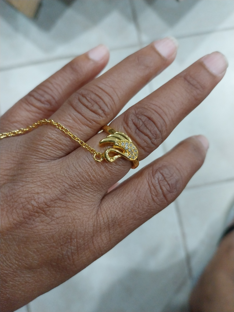Gold Tone Bracelet Ring Set - photo 2
