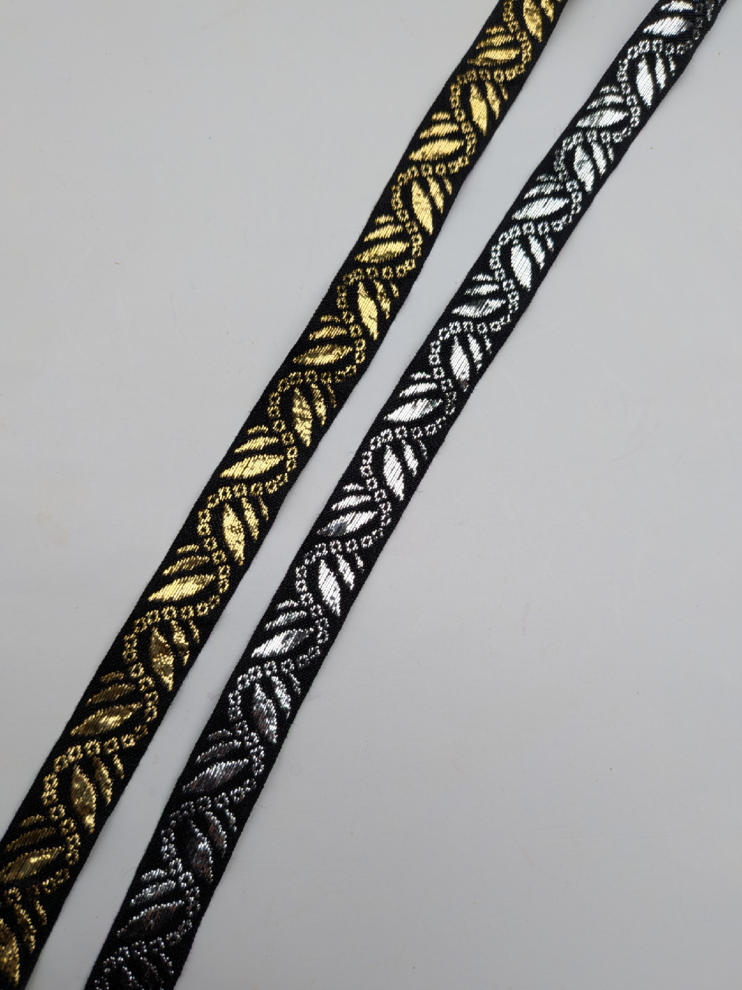 Decorative Black & Metallic vintage Trim - Gold & Silver - photo 4
