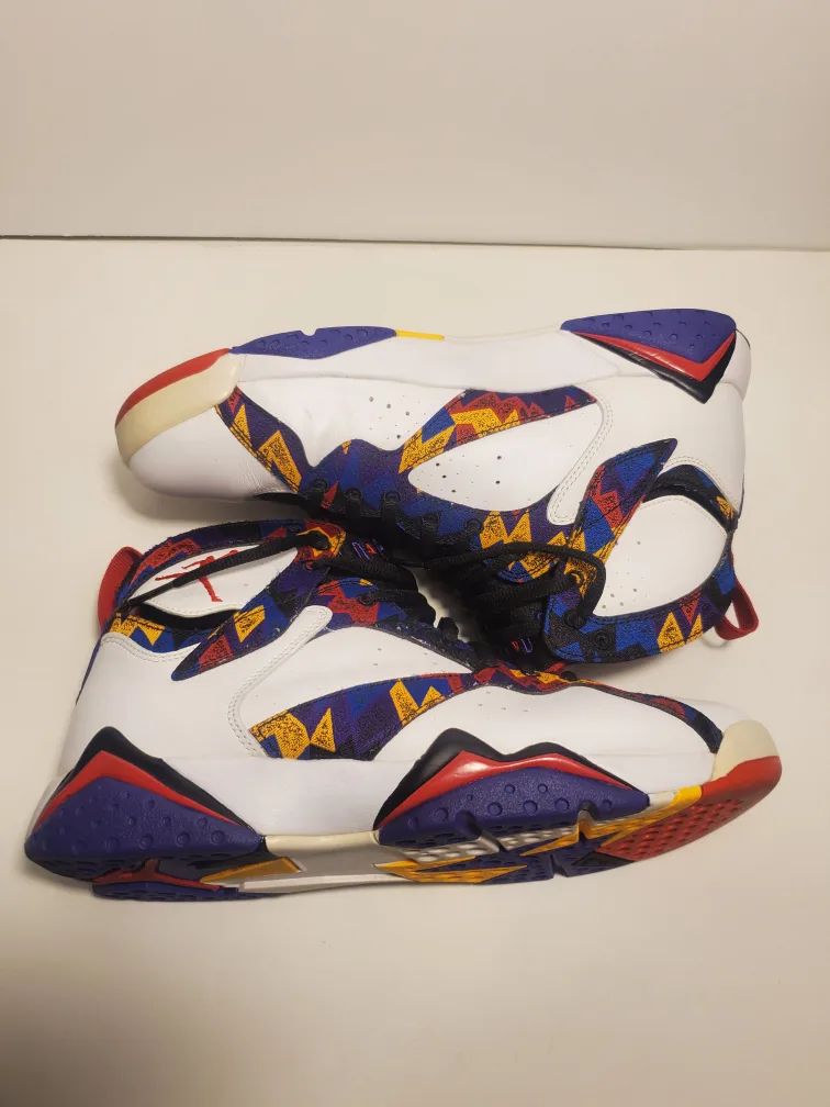 Men’s Jordan 7 Retro Nothing But Net W/Box 304775-142 Size 9.5 image indicator(7)