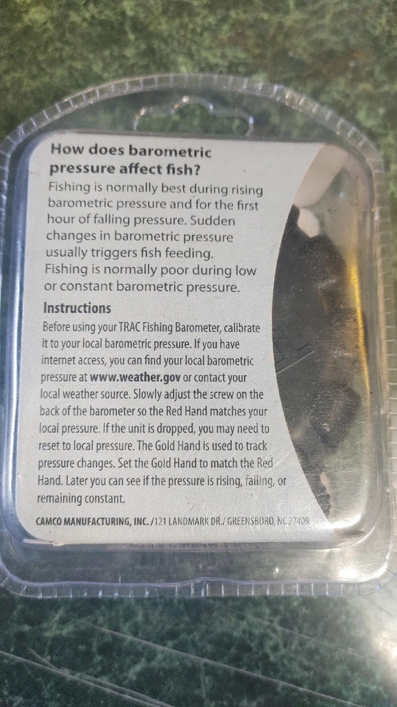 TRAC Fishing Barometer - used, in like New condition image indicator(3)