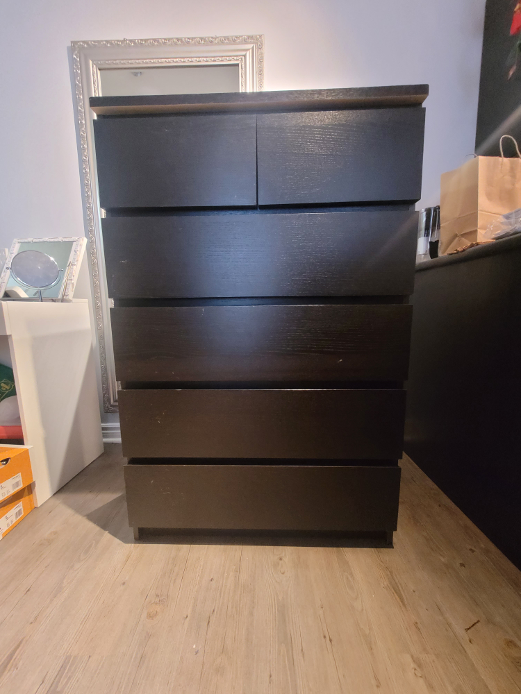 MALM 6-drawer dresser