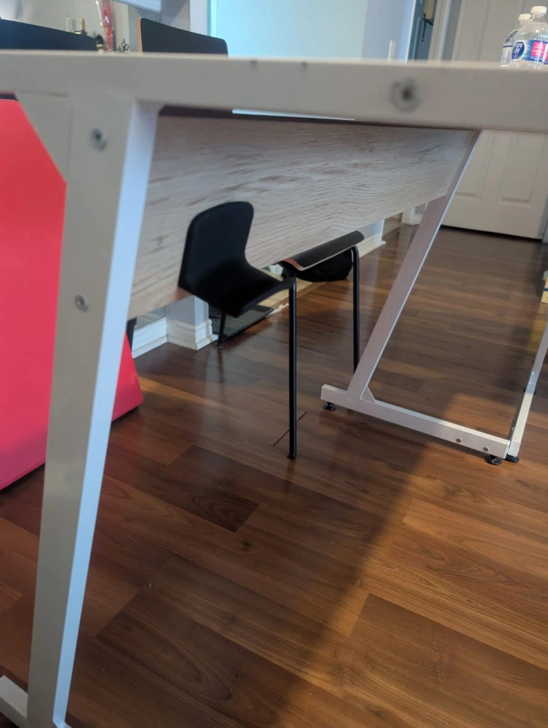 L-Shaped desk with headset holder - photo 2