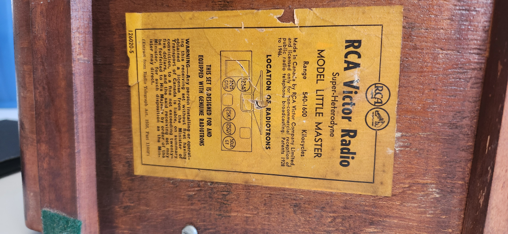 Vintage RCA Victor Radio - Little Master - photo 3