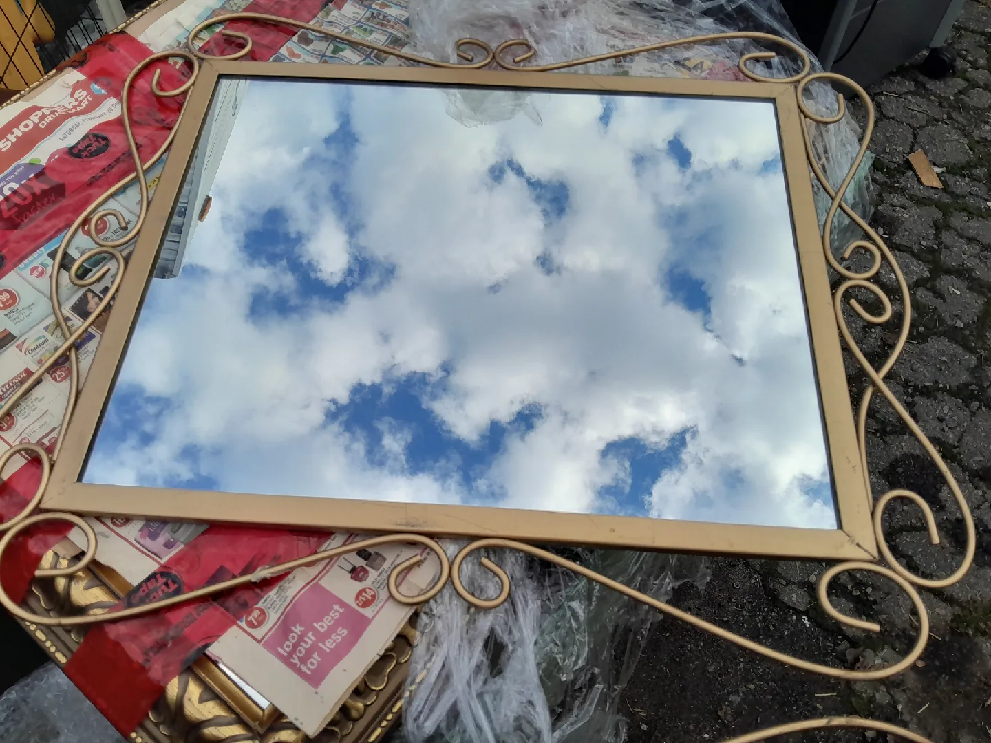 Gold Framed Decorative Wall Mirror thumbnail