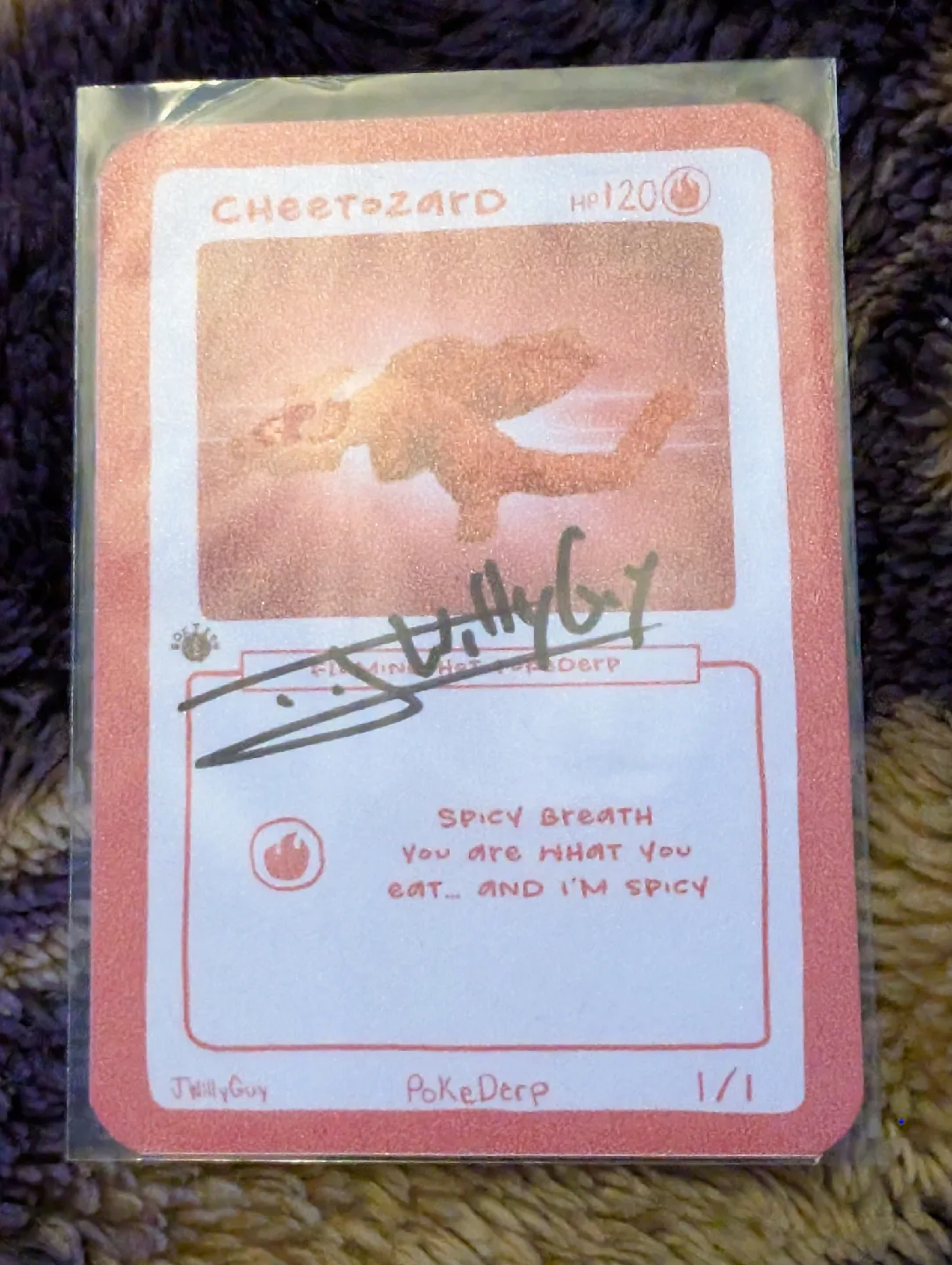 Cheeto Zard  POKEDERP Card thumbnail