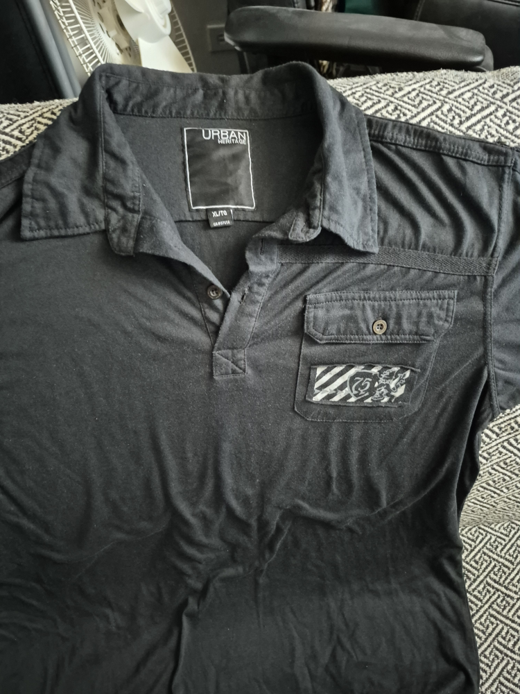Urban Heritage Black Polo Shirt - XL/TG