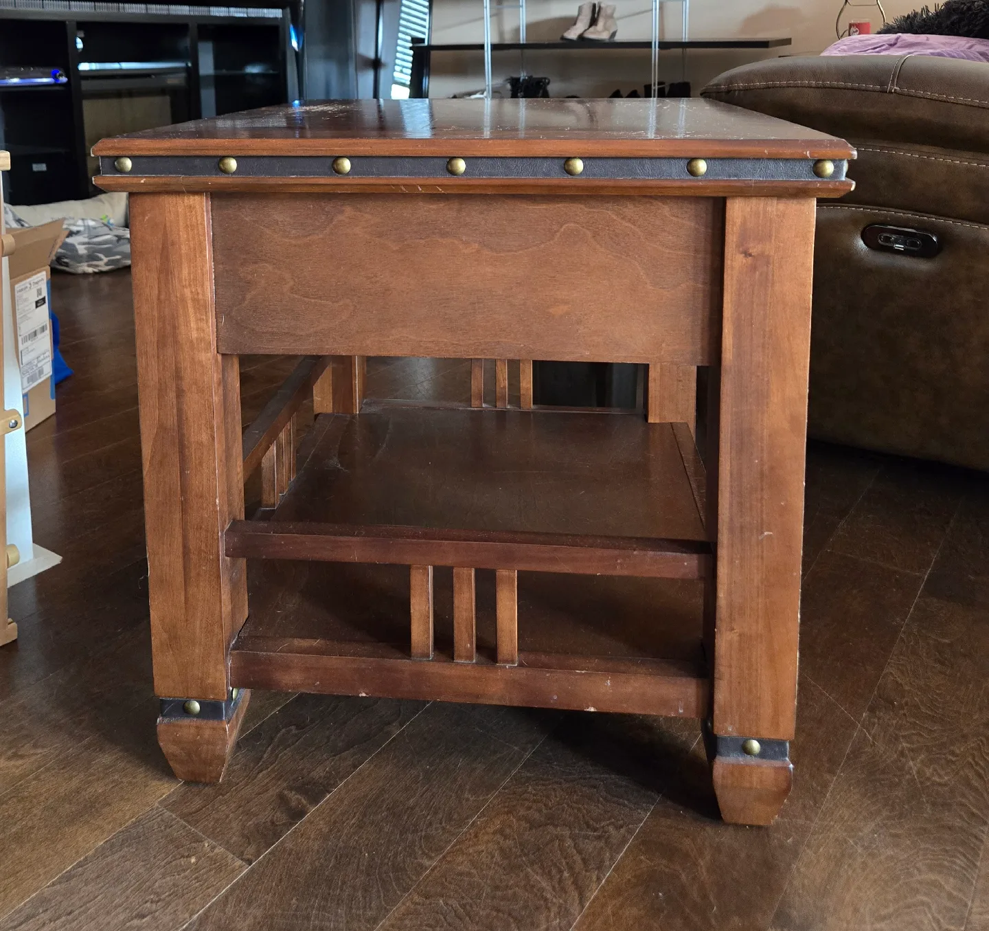 Wood Side Table with Drawer image indicator(3)