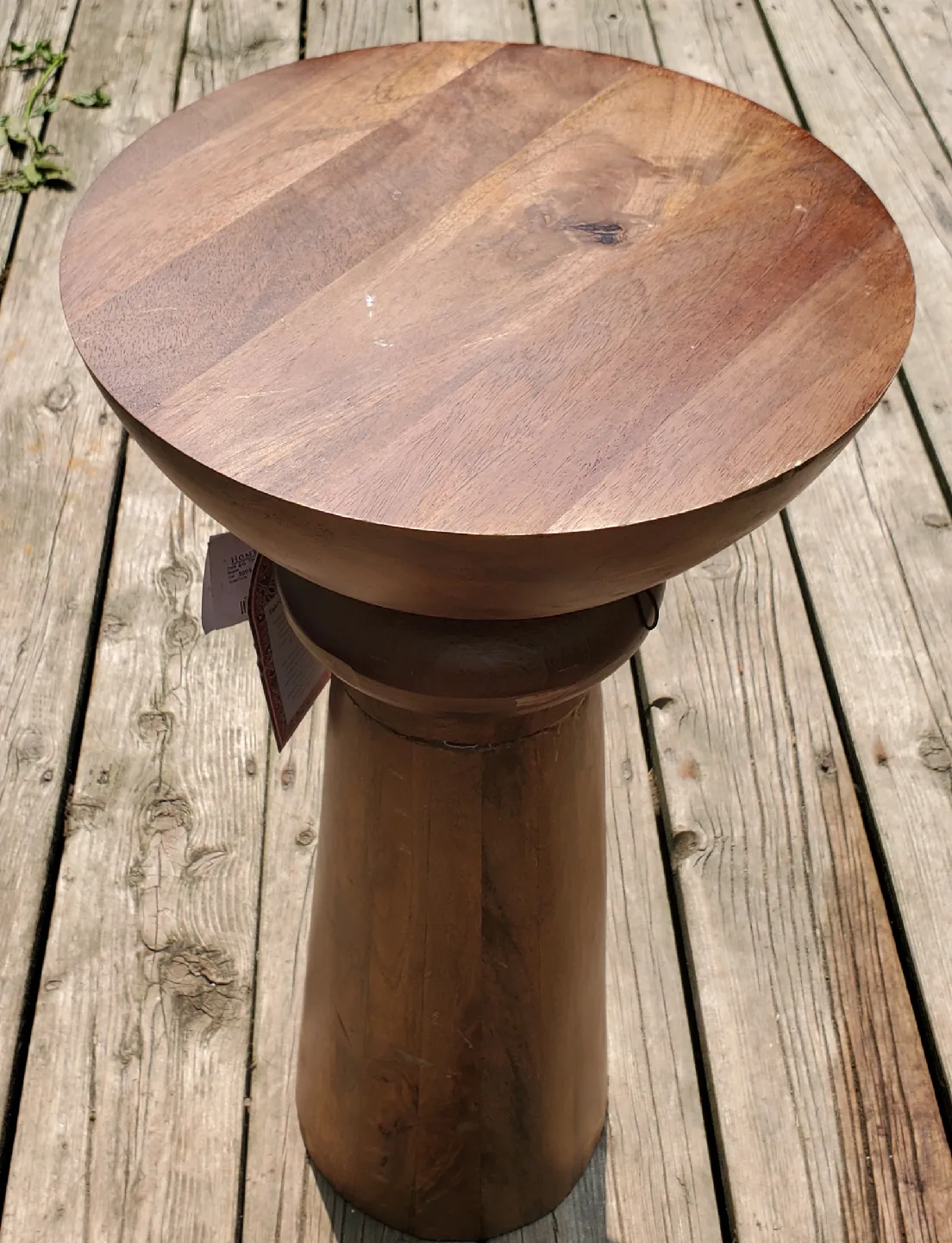 Wood Finish Shelf & Painted Accent Table and more image indicator(8)