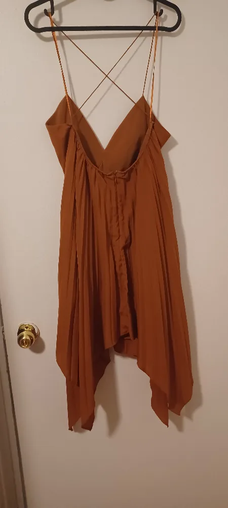 LILYSILK label dress, size 6, brown image indicator(2)