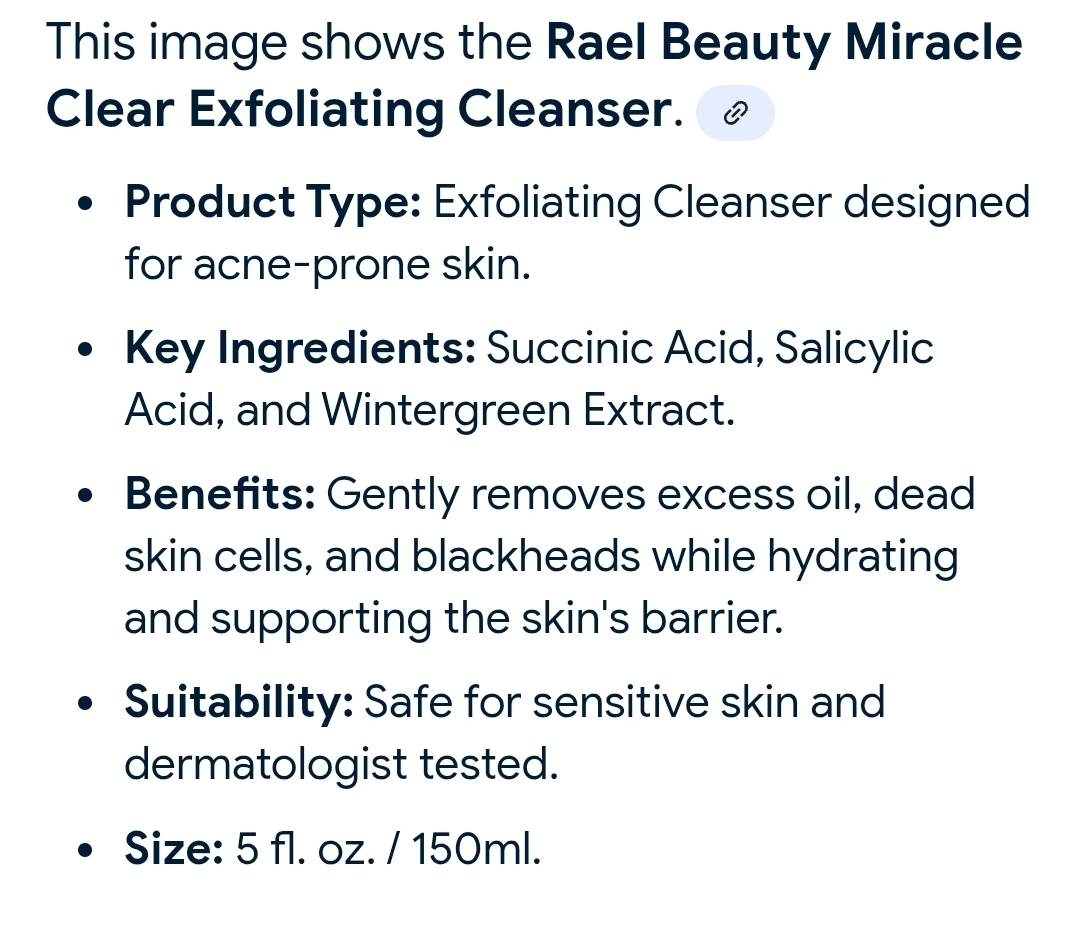 Rael Beauty Miracle Clear Exfoliating Cleanser - photo 3