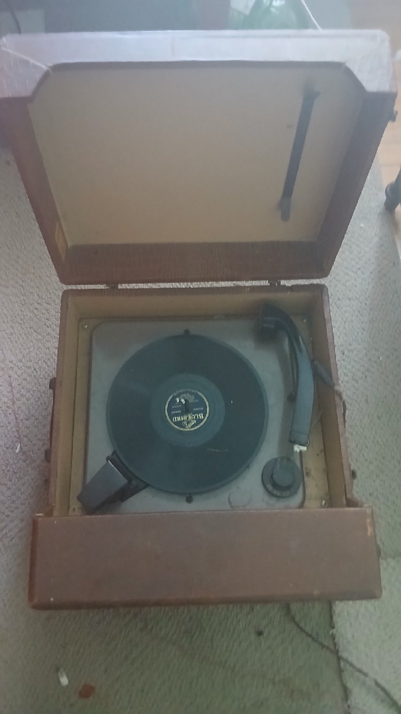 Vintage Bluebird Record Player - photo 4