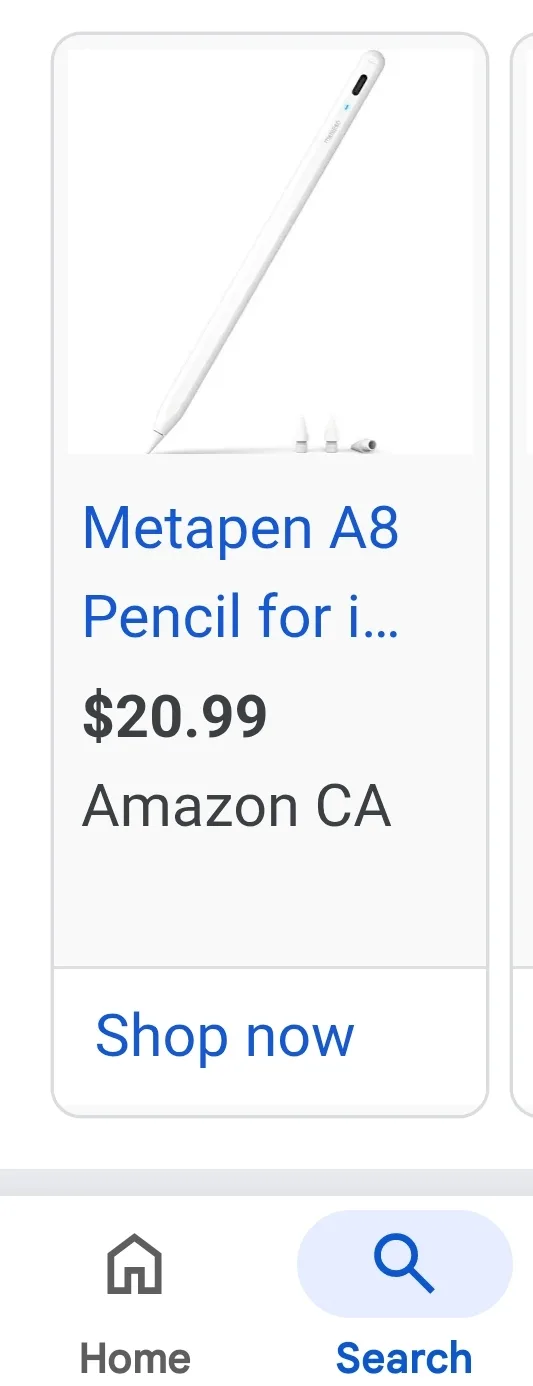 Metapen A8 Pencil for iPad - Ivory White image indicator(2)