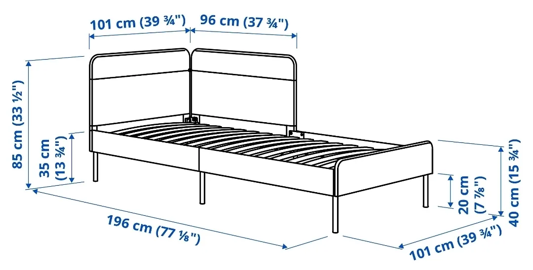 IKEA Tarva Bed Frame (Single) image indicator(4)